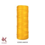 نخ قلاب بافی (ابریشم) سایز 6 - زرد - AA033