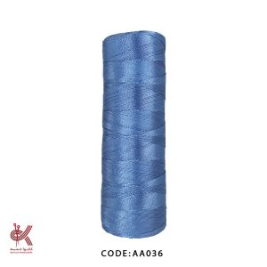 نخ قلاب بافی (ابریشم) سایز 6 - آبی - AA036