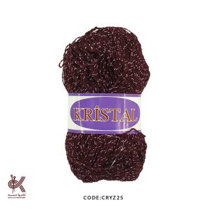 کریستال زری دار - زرشکی - CRYZ25