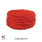 مکرومه کتان - 4میل تابیده قرمز - MK410