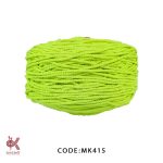 مکرومه کتان - 4 میل تابیده سبز فسفری - MK415