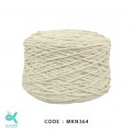 مکرومه کتان سفید شیری - 2 میل نرمتاب شیری - MK364