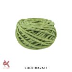 مکرومه کتان زنجیربافت - سبز روشن 6 سوزنه MKZ611