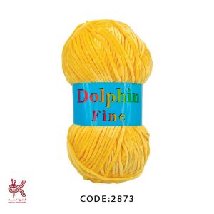 مخمل دلفین فاین (ترک) - زرد - MMDF2873