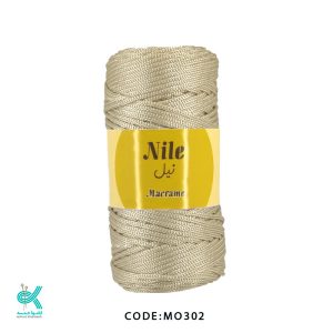 مکرومه سه سوزنه استوانه - کرم - MO302