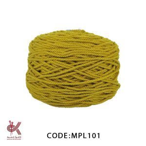 مکرومه 4 میل تابیده پلی استر - زیتونی - MPL101