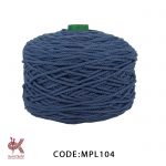 مکرومه 4 میل تابیده پلی استر - سرمه ای - MPL104