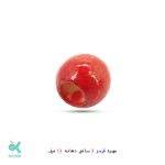 مهره رنگی 2 سانتی - قرمز, دهانه 12 میل