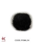 پوم پوم (بزرگ و متوسط) - مشکی - POM34