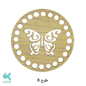 کفی گرد طرح دار 10 سانتی طرح 8