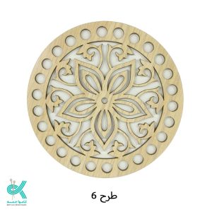 کفی گرد طرح دار 12 سانتی طرح 6