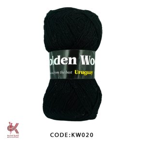 پشم خالص مشکی نازک KW020