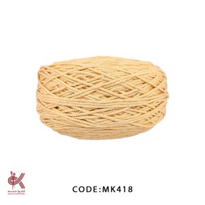 مکرومه کتان 4 میل تابیده گلبهی MK418