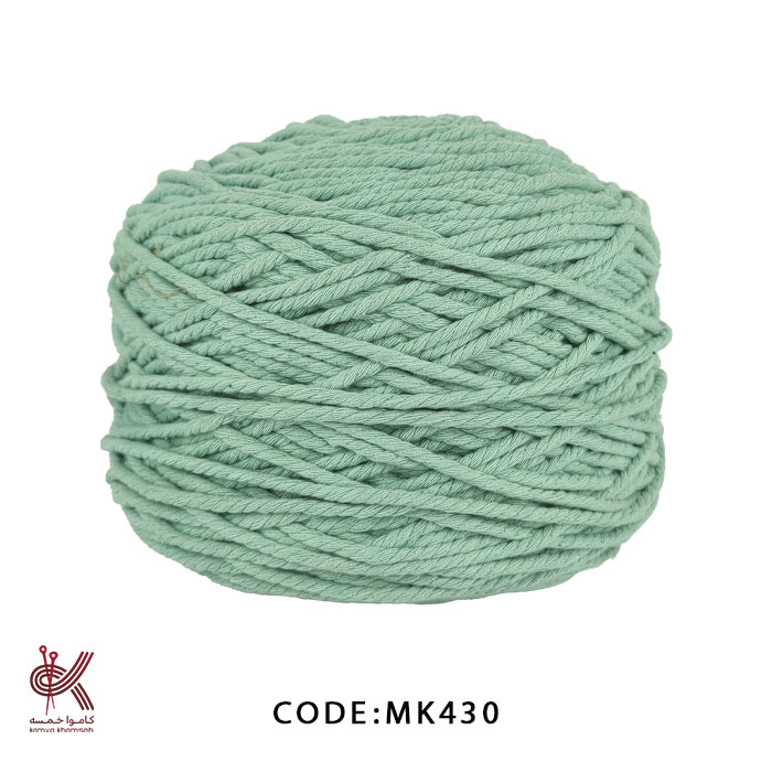 MK430S مکرومه کتان 4 میل تابیده سبزآبی پاستلی MK430 - Image 1