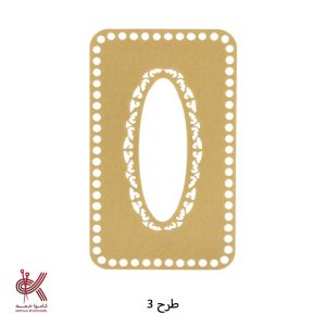 کفی دستمال طرح دار پلکسی خارجی سایز 25*15 طرح 3