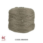 مکرومه آکریلیک 4 میل تابیده بژ تیره MAK09