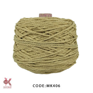 مکرومه کتان ۴ میل تابیده نسکافه ای MK406