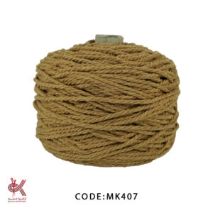 مکرومه کتان ۴میل تابیده شتری MK407