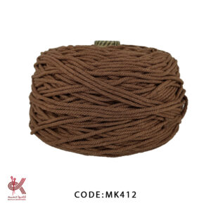 مکرومه کتان 4 میل تابیده قهوه ای MK412