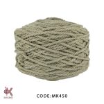 مکرومه کتان 4میل تابیده سیمانی MK450