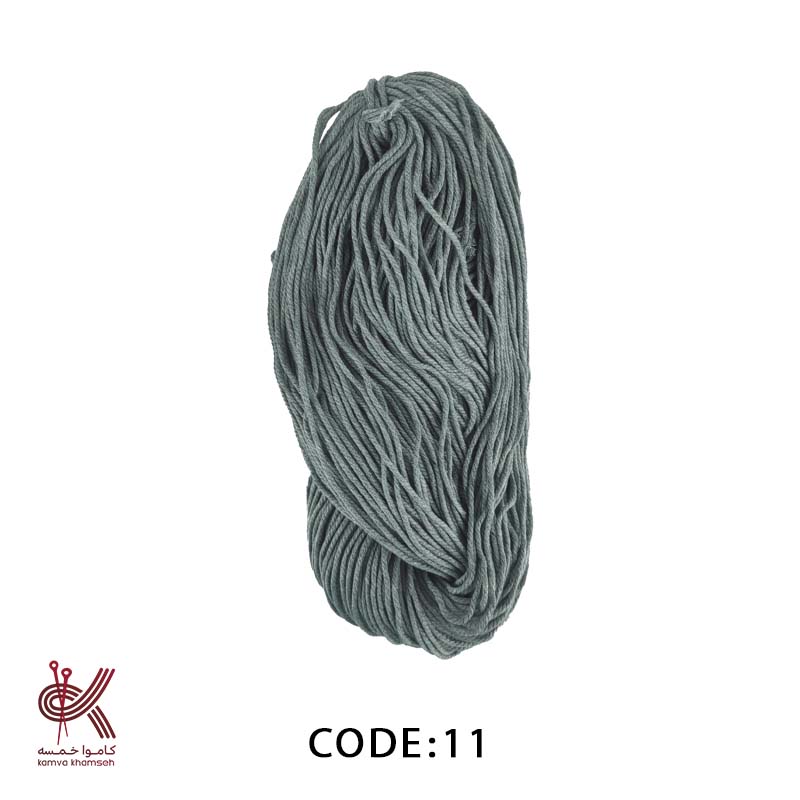 3MK11 مکرومه کتان 2.5 میل تابیده طوسی 11 - 310 گرمی - Image 1