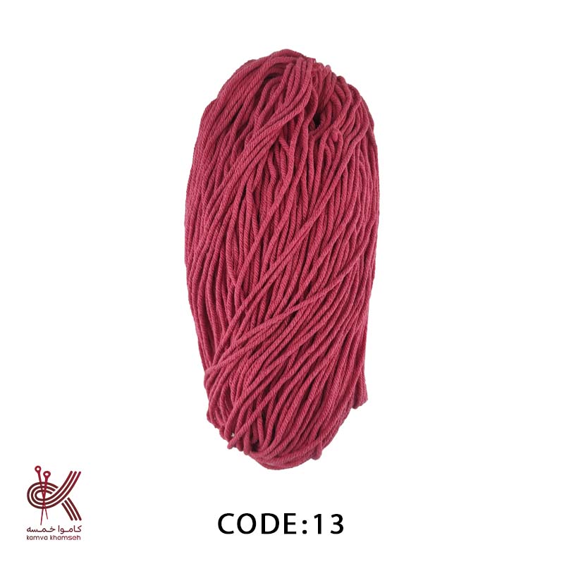 3MK13 مکرومه کتان 2.5 میل تابیده سرخابی 13 - 300 گرمی - Image 1
